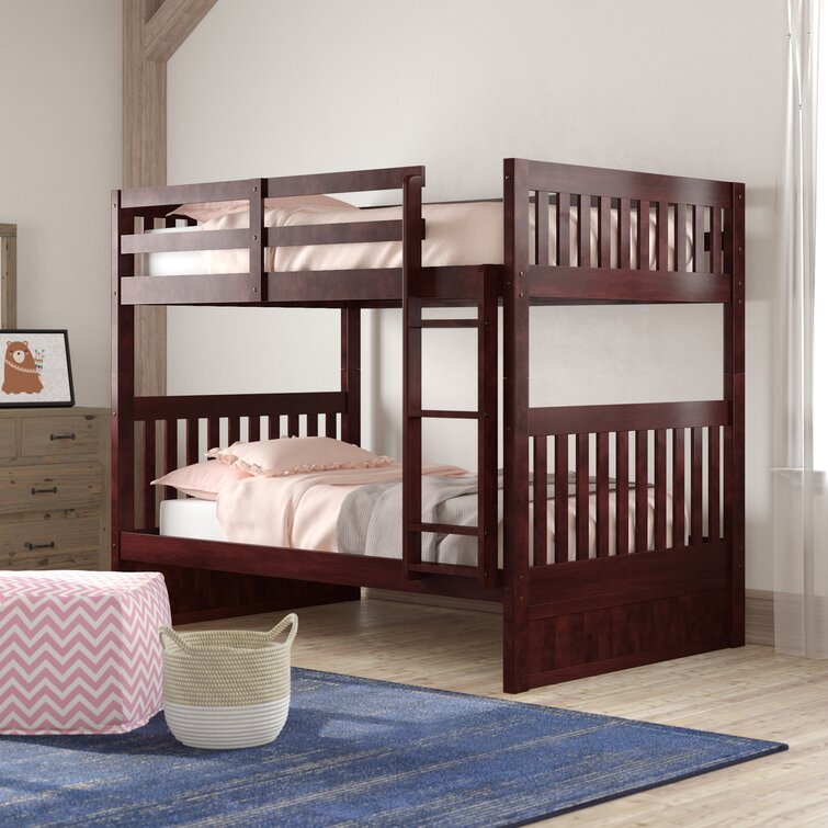 Full over full top bunk beds wayfair